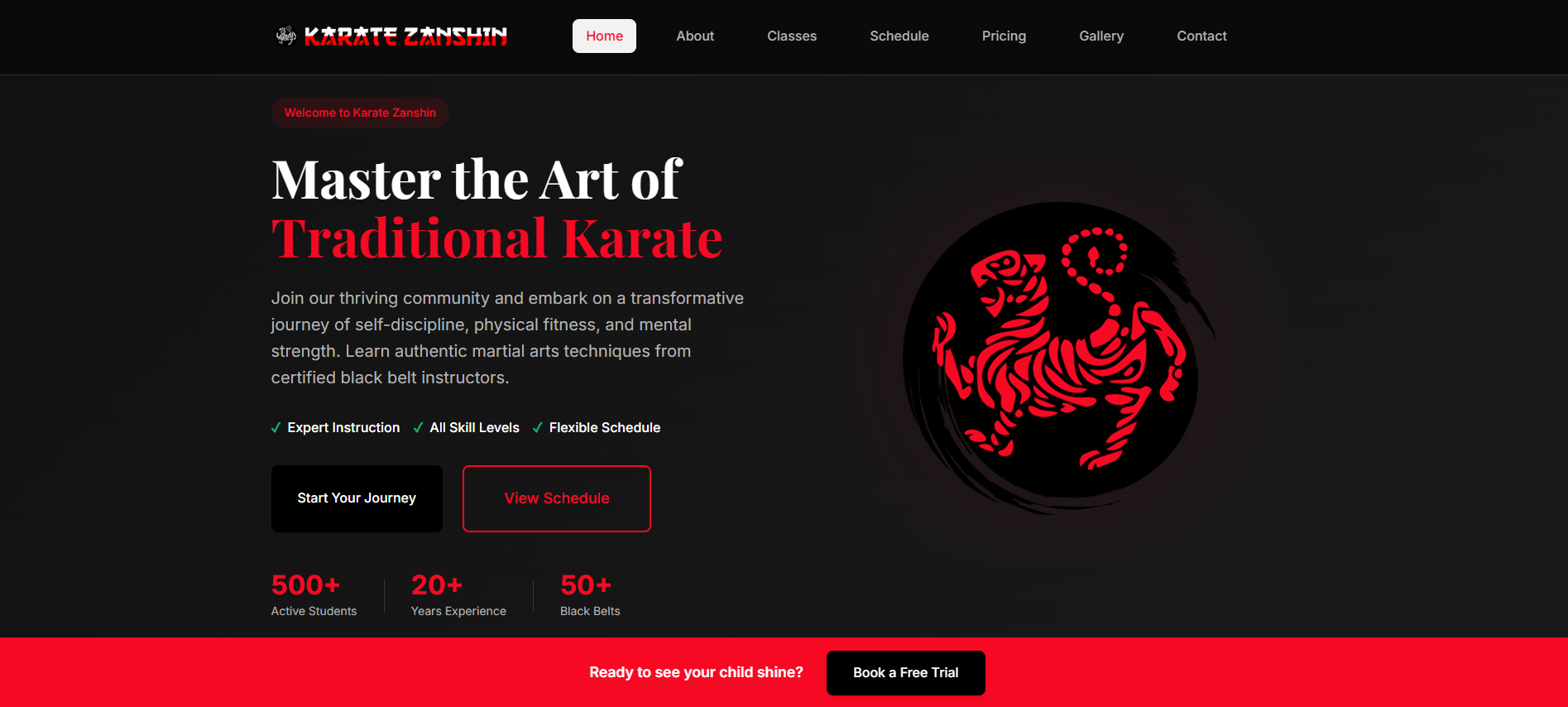 Karate Zanshin Website